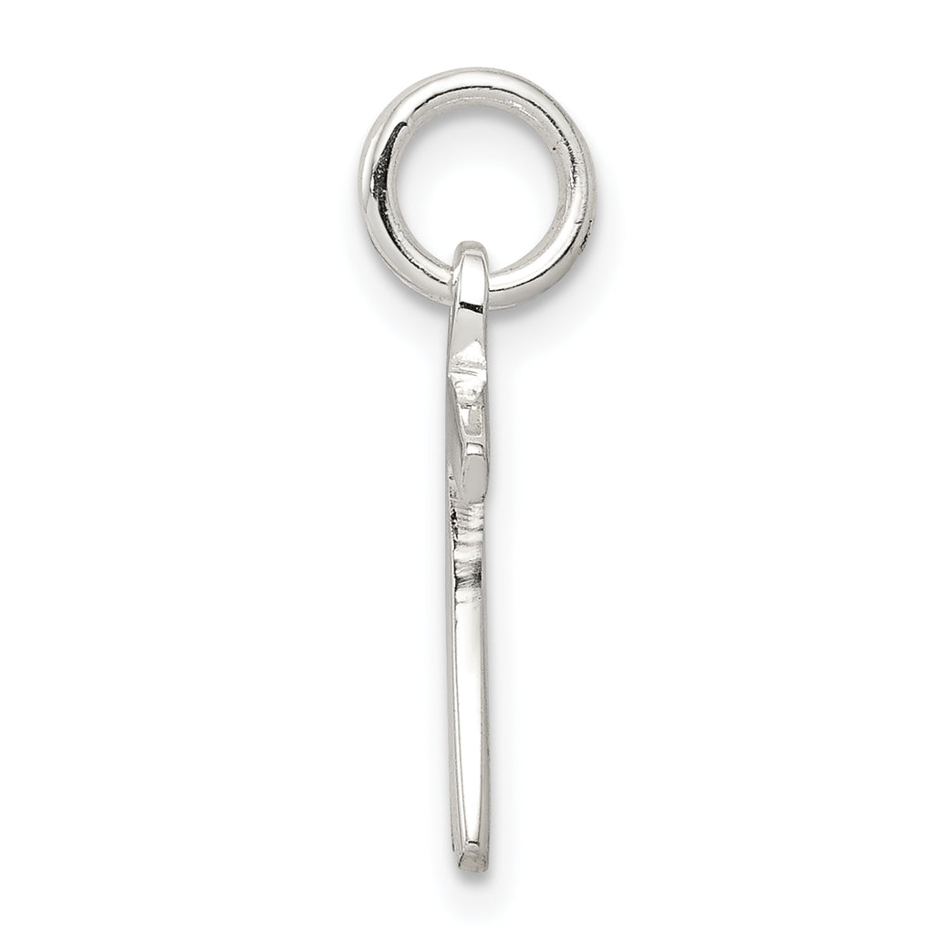 Sterling Silver 925 Boy Charm with Polished Solid Finish