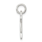 Sterling Silver 925 Polished Girl Charm Elegant Themed Pendant