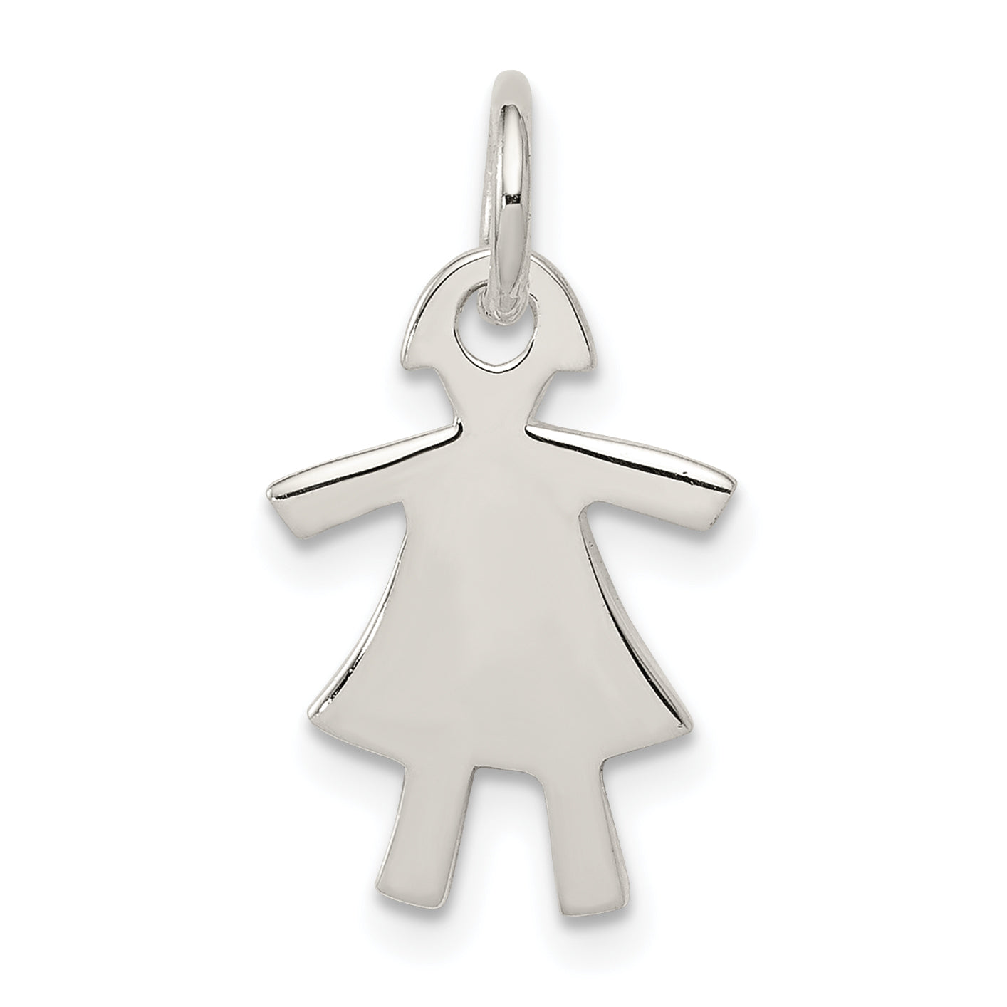 Sterling Silver Girl Charm Main image