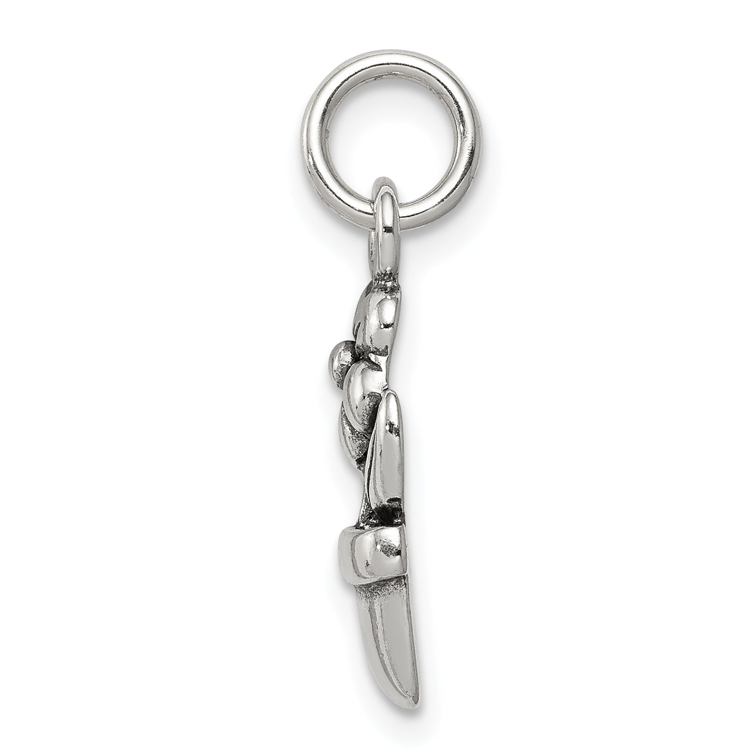 Sterling Silver 925 Flower Pot Charm Solid Vintage Style