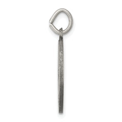 Sterling Silver 925 Confirmation Charm with Antiqued Finish