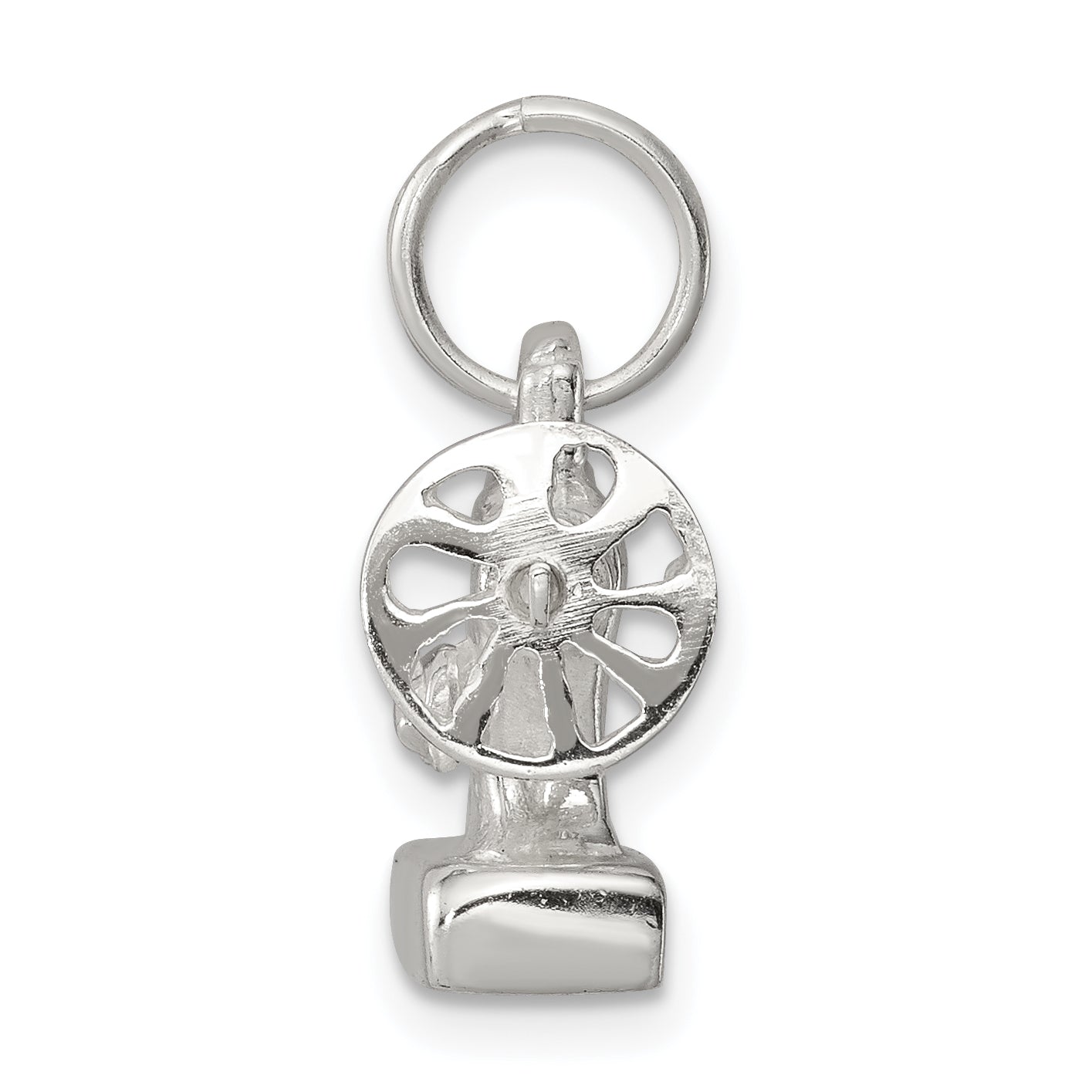 Sophia Jewelers 925 Sterling Silver Sewing Machine Charm with Rhodium Polish Secondary image