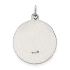 Sterling Silver 925 Our Lady of Guadalupe Pendant with Antique Finish