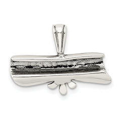 Sterling Silver 925 Diploma Pendant with Antique Polish Finish