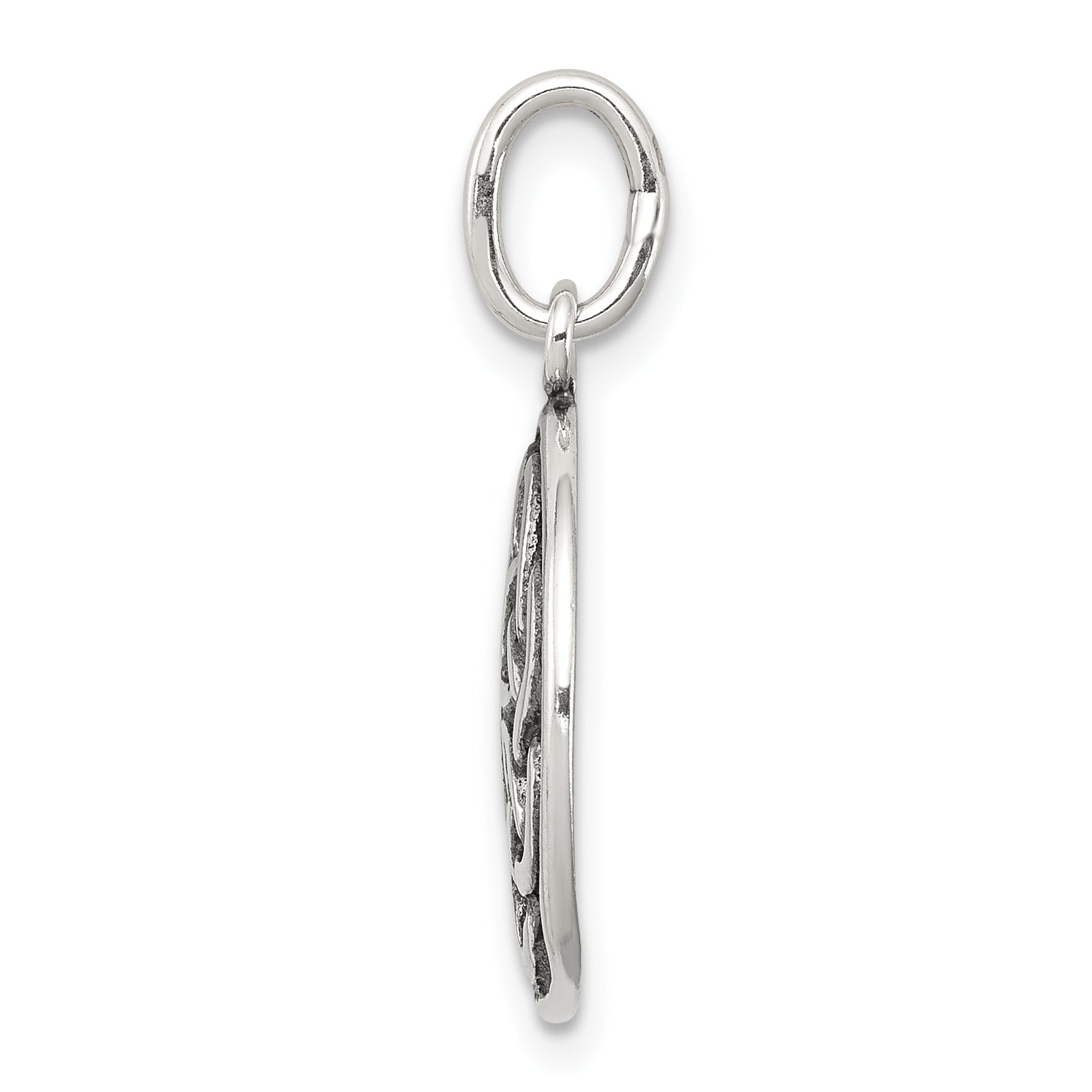 Sterling Silver Antiqued Celtic Knot Charm Secondary image