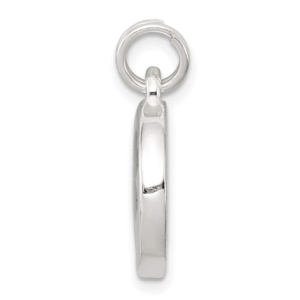 Sterling Silver 925 Rhodium-Plated Four Leaf Clover Charm Elegant Polished Finish