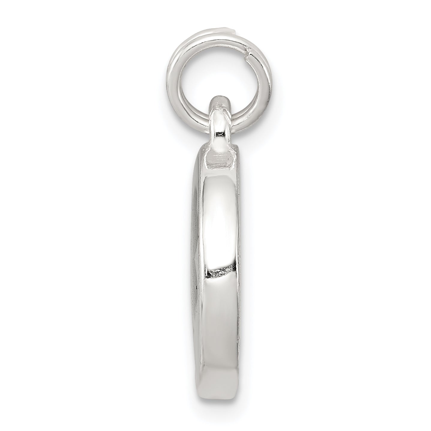 Sterling Silver 925 Rhodium-Plated Four Leaf Clover Charm Elegant Polished Finish