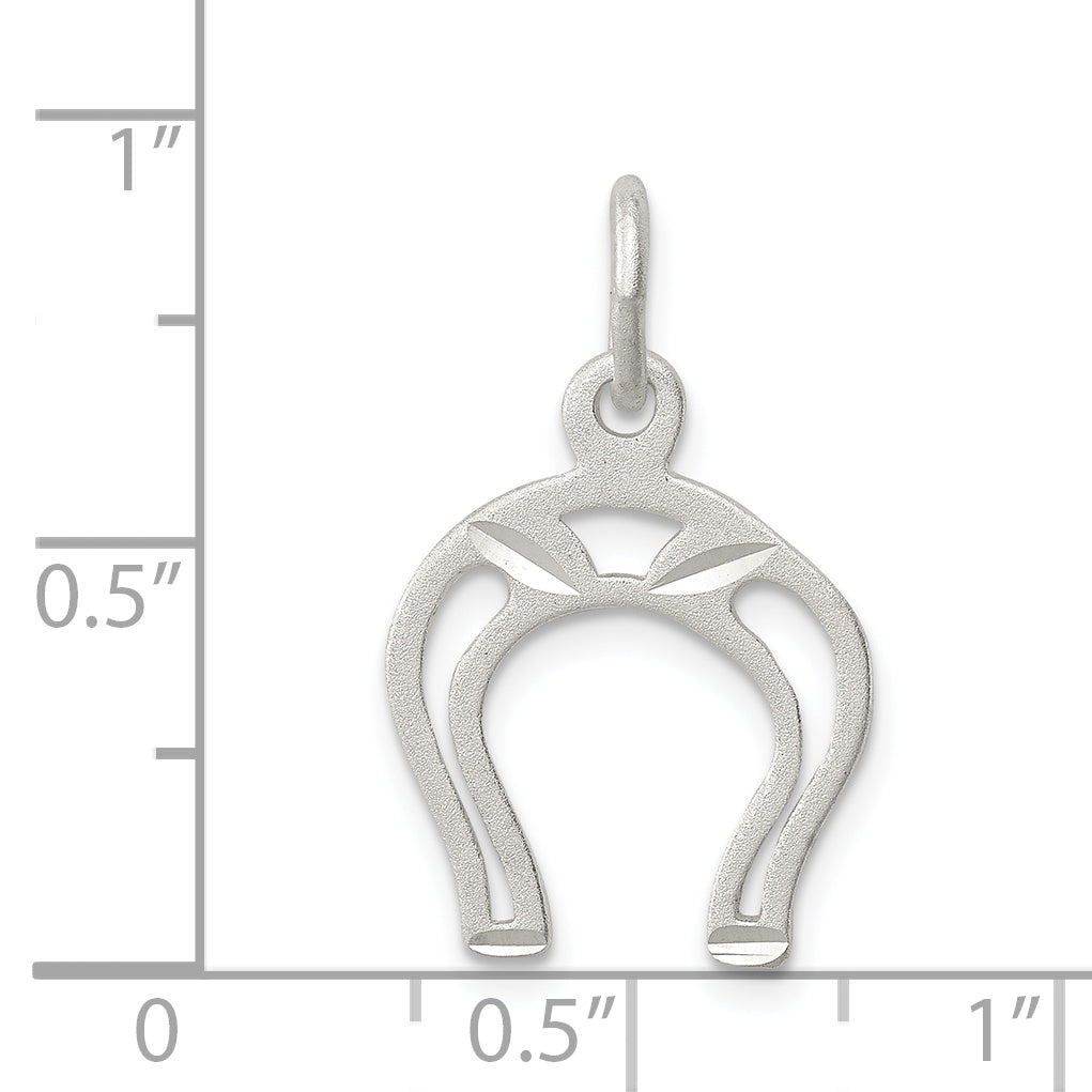 Sophia Jewelers 925 Sterling Silver Horseshoe Charm with Anti-Tarnish Finish