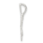 Sterling Silver Snowflake Pendant with Polished Anti-Tarnish Finish