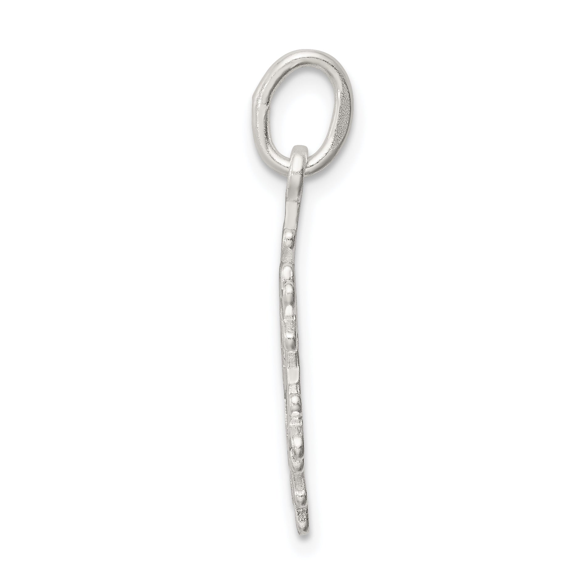 Sophia Jewelers Sterling Silver Snowflake Charm with Anti-Tarnish Coating