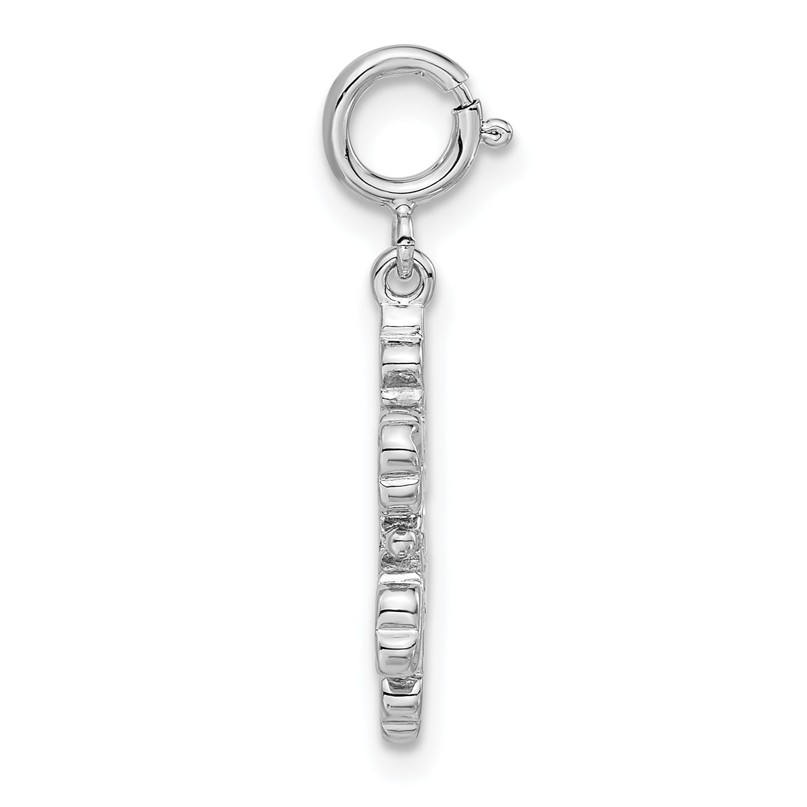 Sterling Silver 925 Crystal Snowflake Charm for Women Polished Elegance Secondary image
