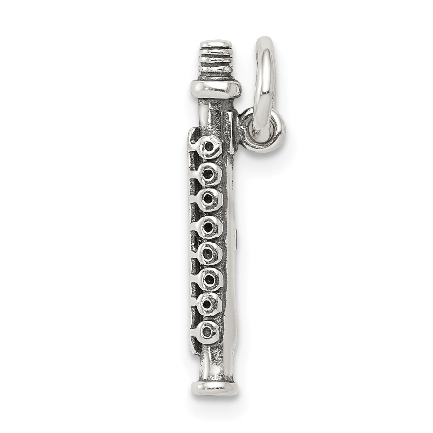 Sterling Silver Antique Flute Charm Main image