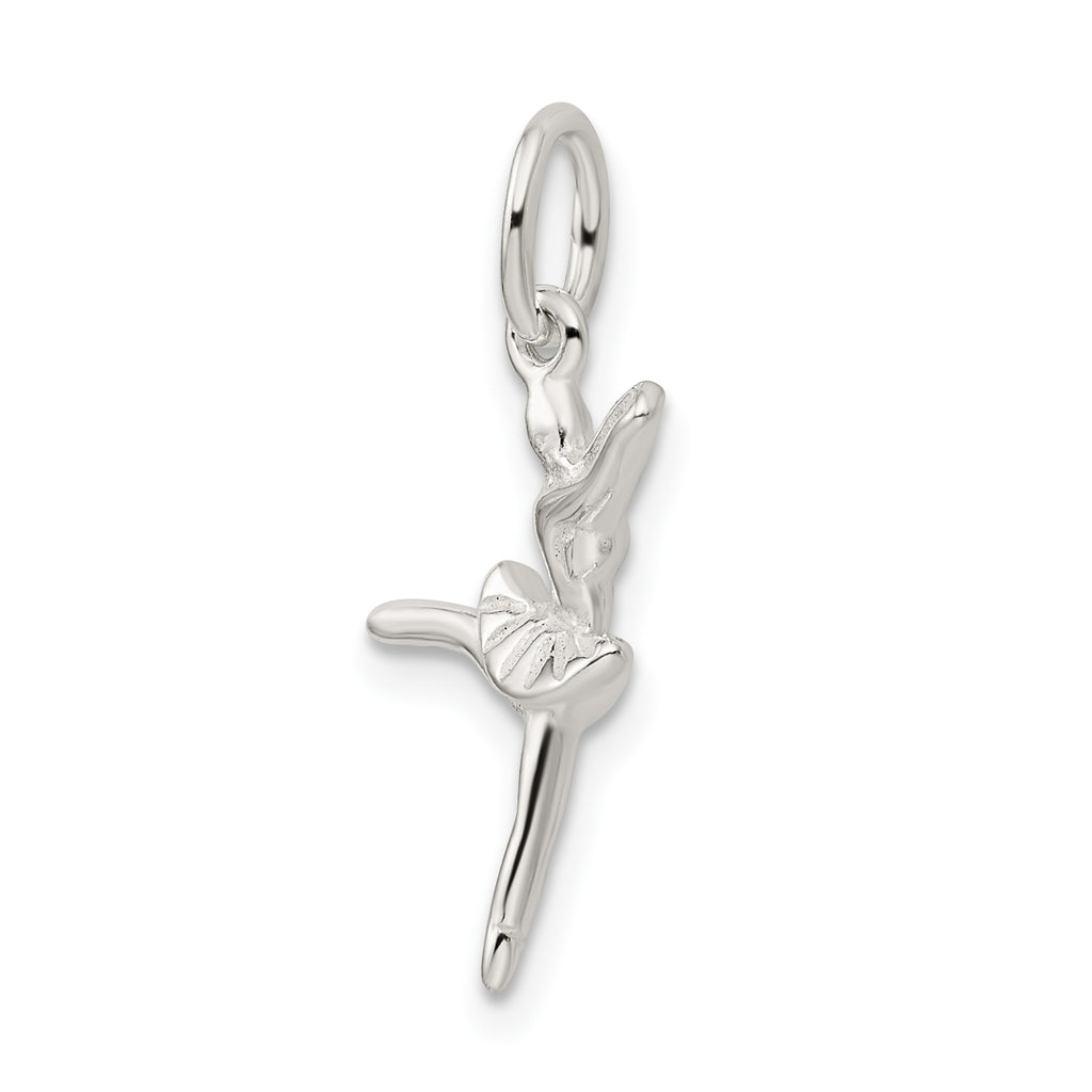 Sophia Jewelers Sterling Silver Ballerina Charm Polished Anti-Tarnish Children's