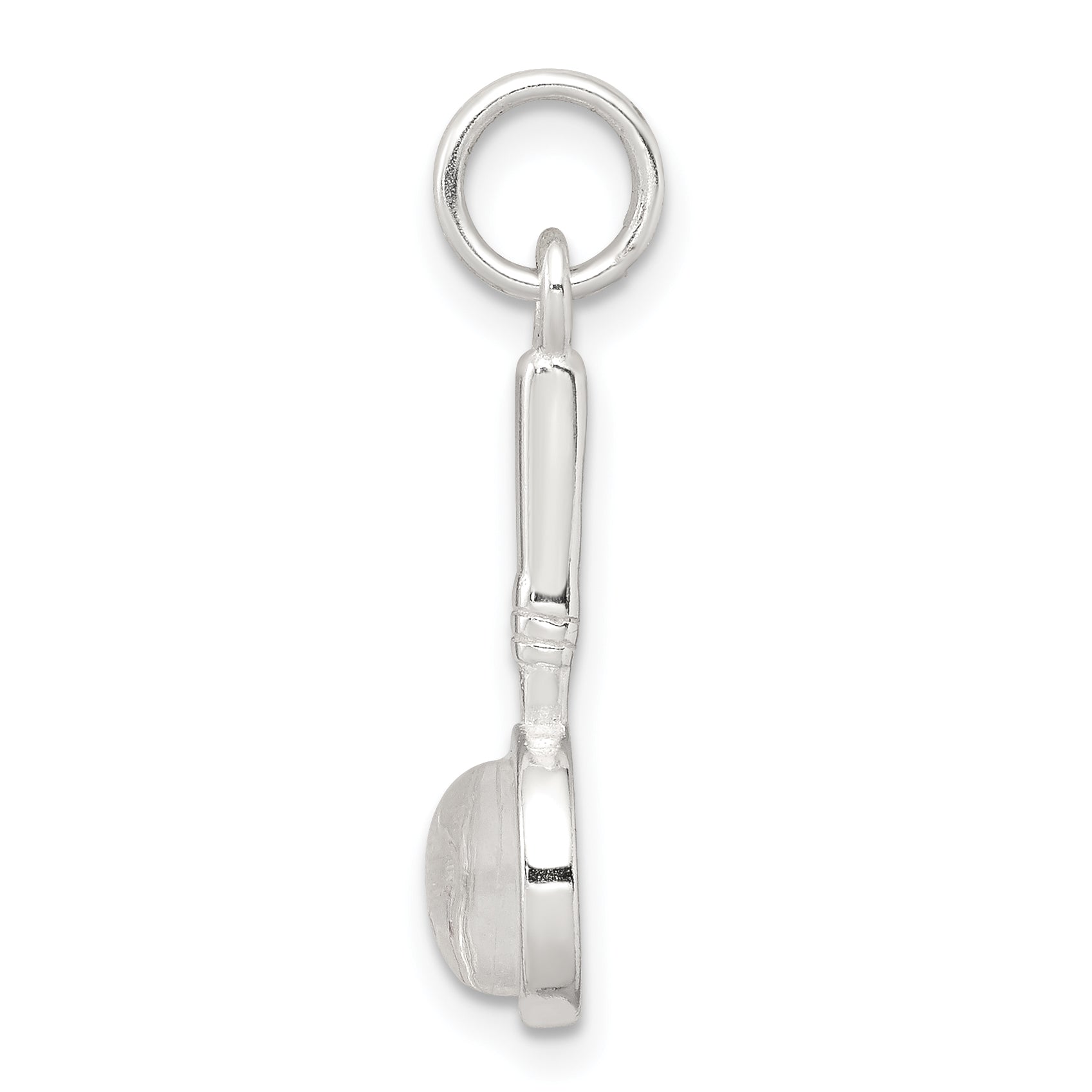 Sophia Jewelers Polished 925 Sterling Silver Rhodium-Plated Magnifying Charm