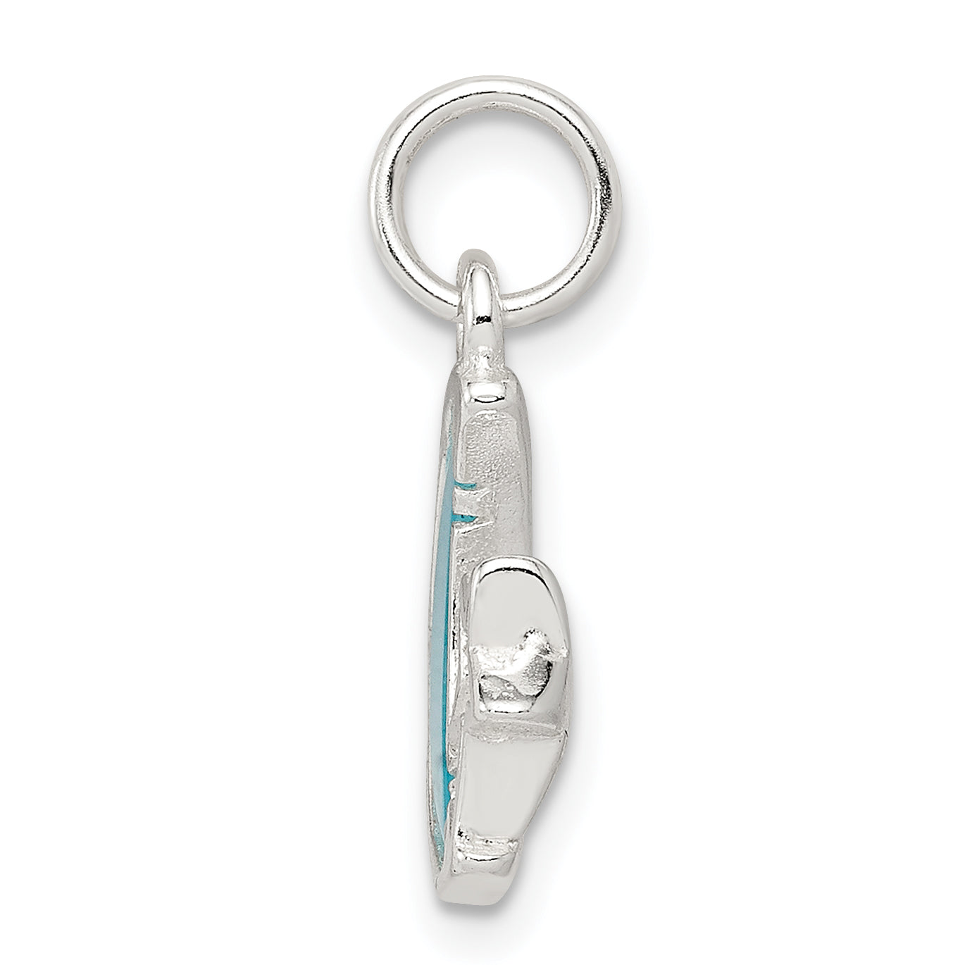 Sterling Silver 925 Enamel Moon & Star Charm Anti-Tarnish, Elegant Design