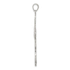 Sterling Silver 925 INRI Cross Pendant with Polished Anti-Tarnish Finish