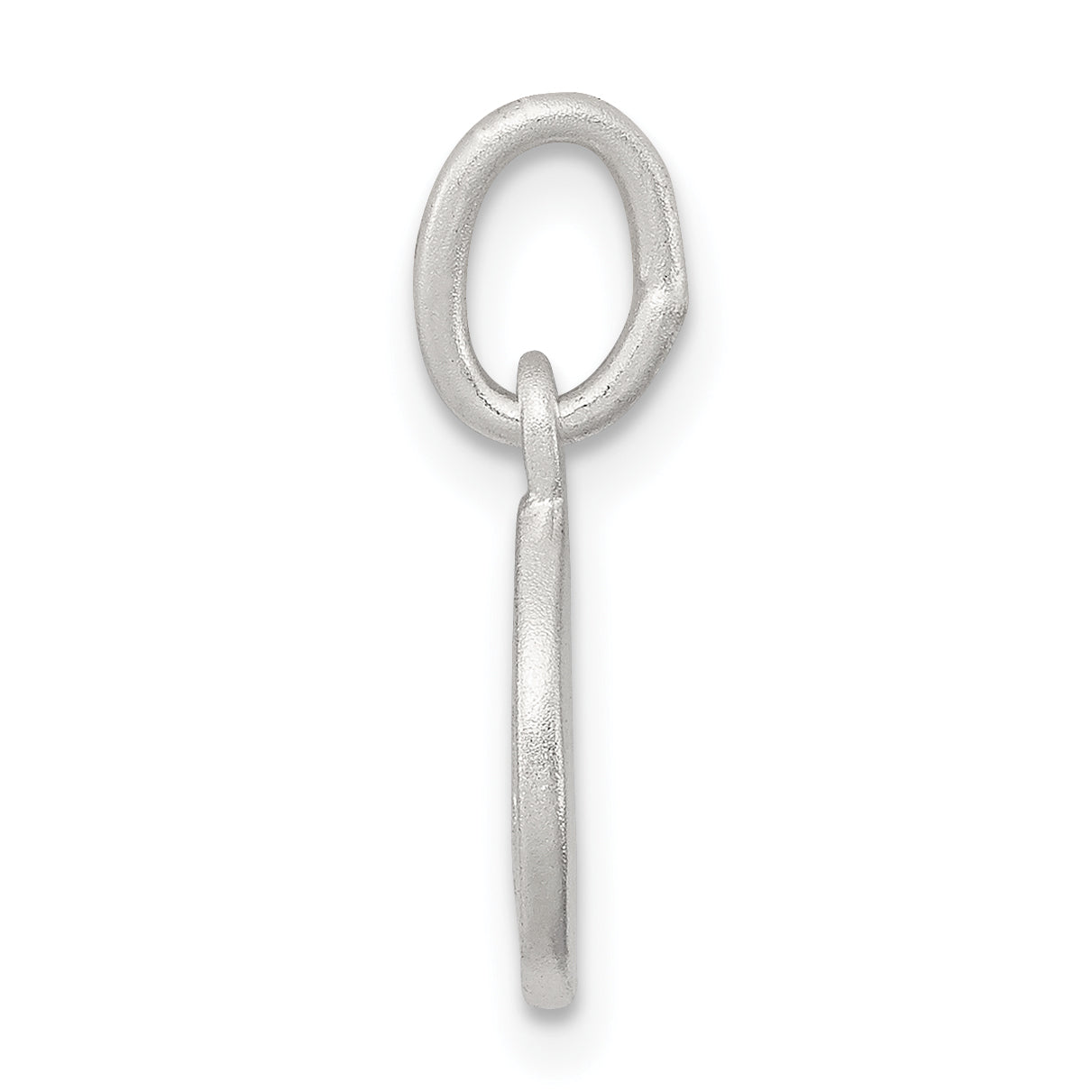 Sterling Silver Cherub Disk Charm with Polished Anti-Tarnish Finish