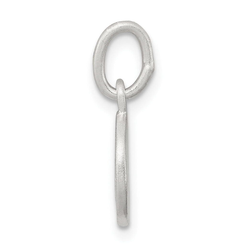 Sterling Silver Cherub Disk Charm with Polished Anti-Tarnish Finish