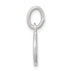 Sterling Silver Cherub Disk Charm with Polished Anti-Tarnish Finish