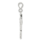 Sterling Silver 925 Cross Pendant with Polished Anti-Tarnish Finish