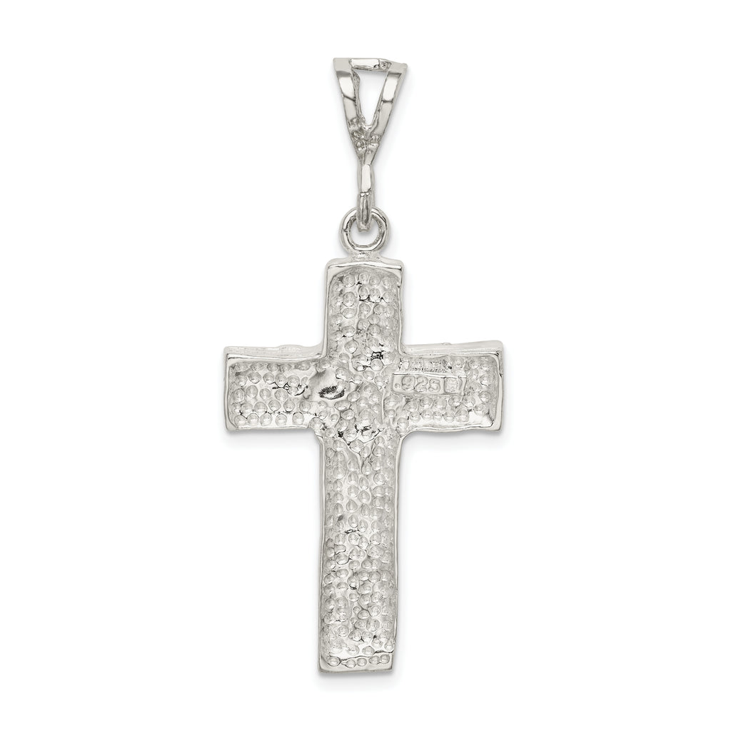 Sterling Silver 925 Cross Pendant with Polished Anti-Tarnish Finish
