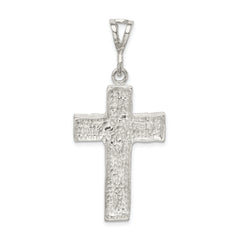 Sterling Silver 925 Cross Pendant with Polished Anti-Tarnish Finish
