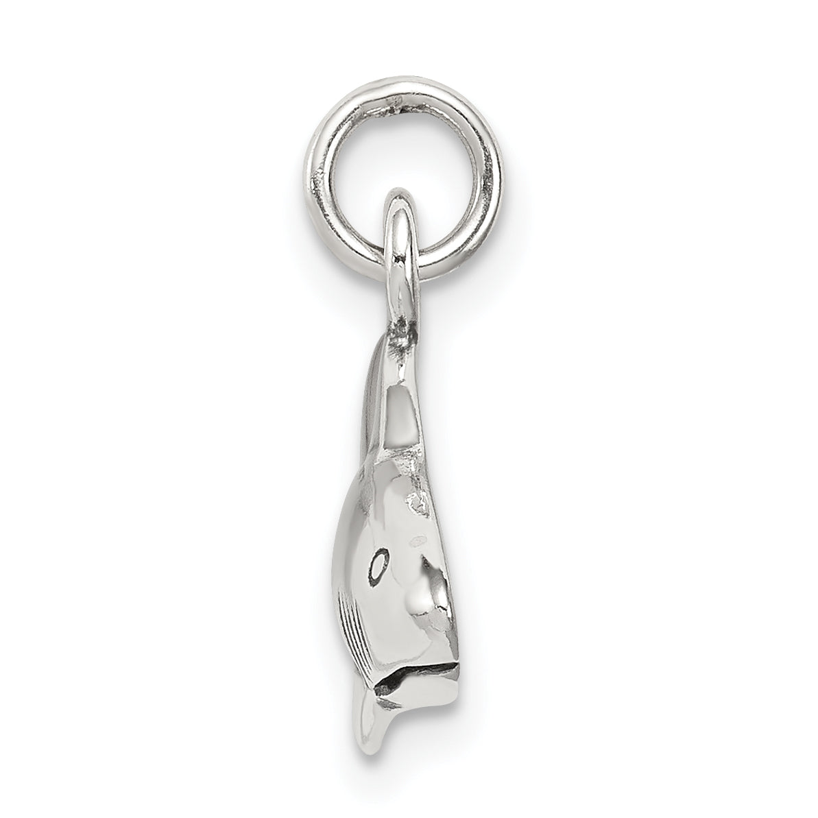 Sterling Silver 925 Antique Shark Charm for Men Solid Cast Design Secondary image