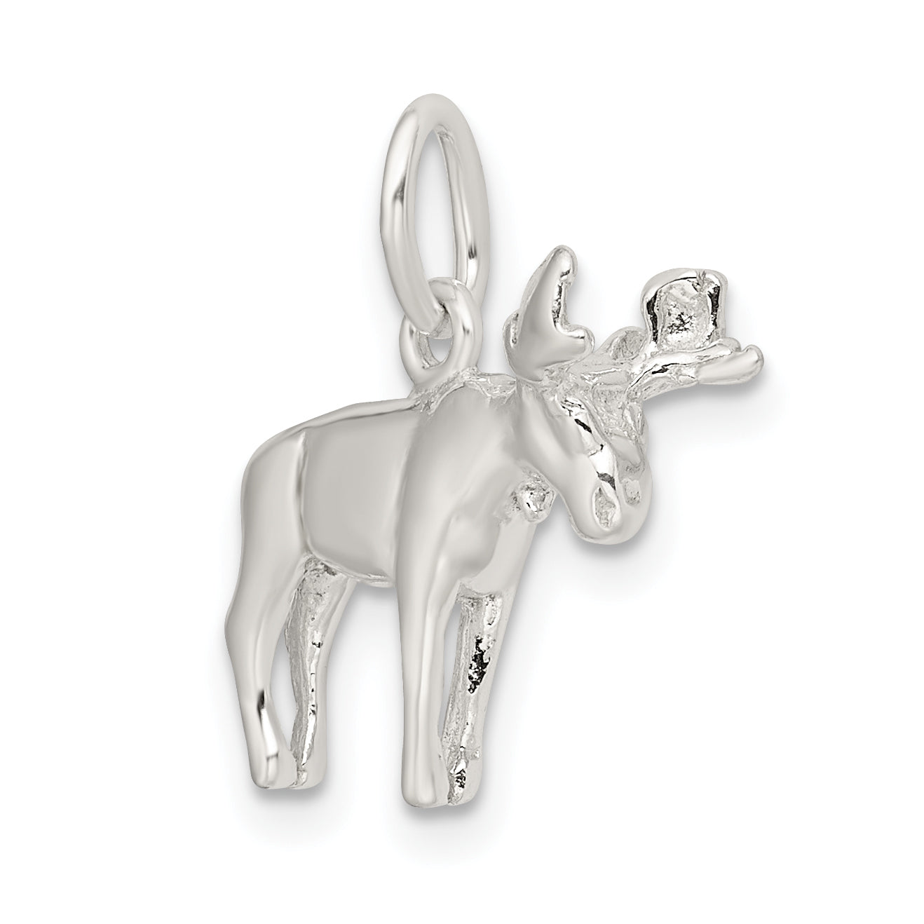 Moose Charm in Sterling Silver