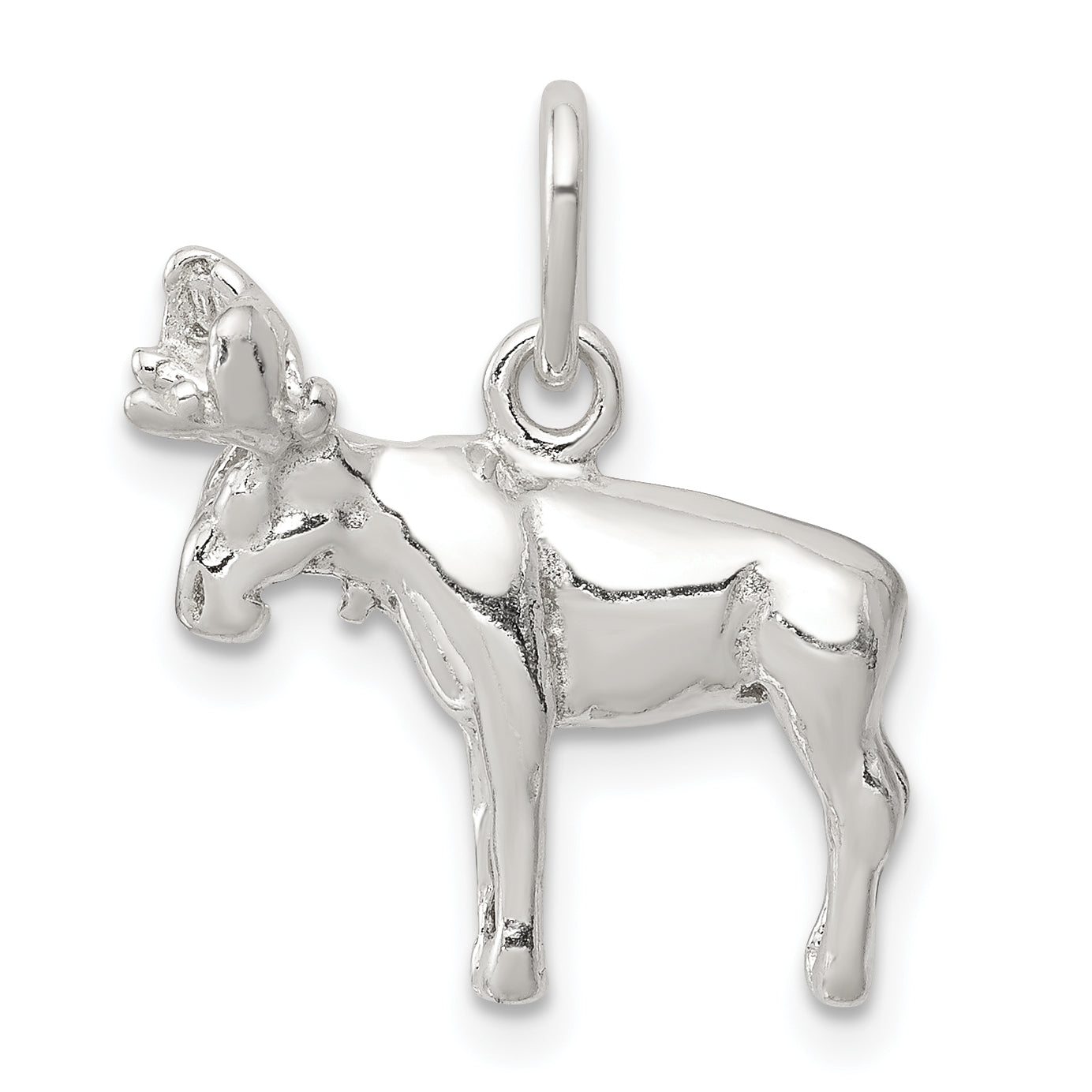 Sterling Silver Moose Charm Main image