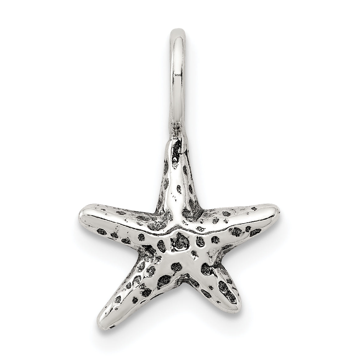 Sterling Silver Antiqued Starfish Pendant Main image