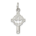Dove Cross Charm in Sterling Silver