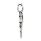 Sterling Silver 925 Antiqued Mermaid Pendant Vintage Inspired Jewelry