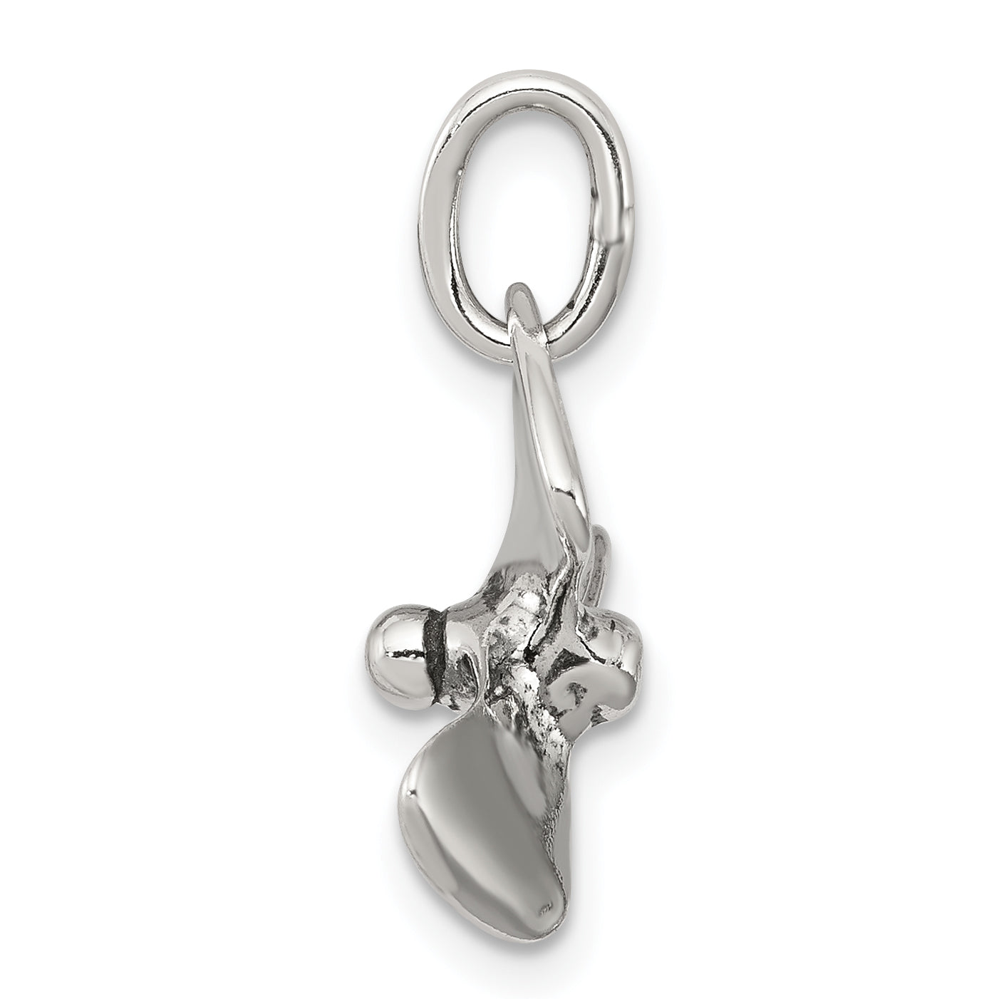 Sterling Silver 925 Polished Boat Propeller Charm for Men Secondary image