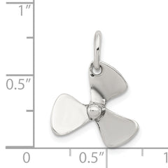 Sterling Silver 925 Polished Boat Propeller Charm for Men