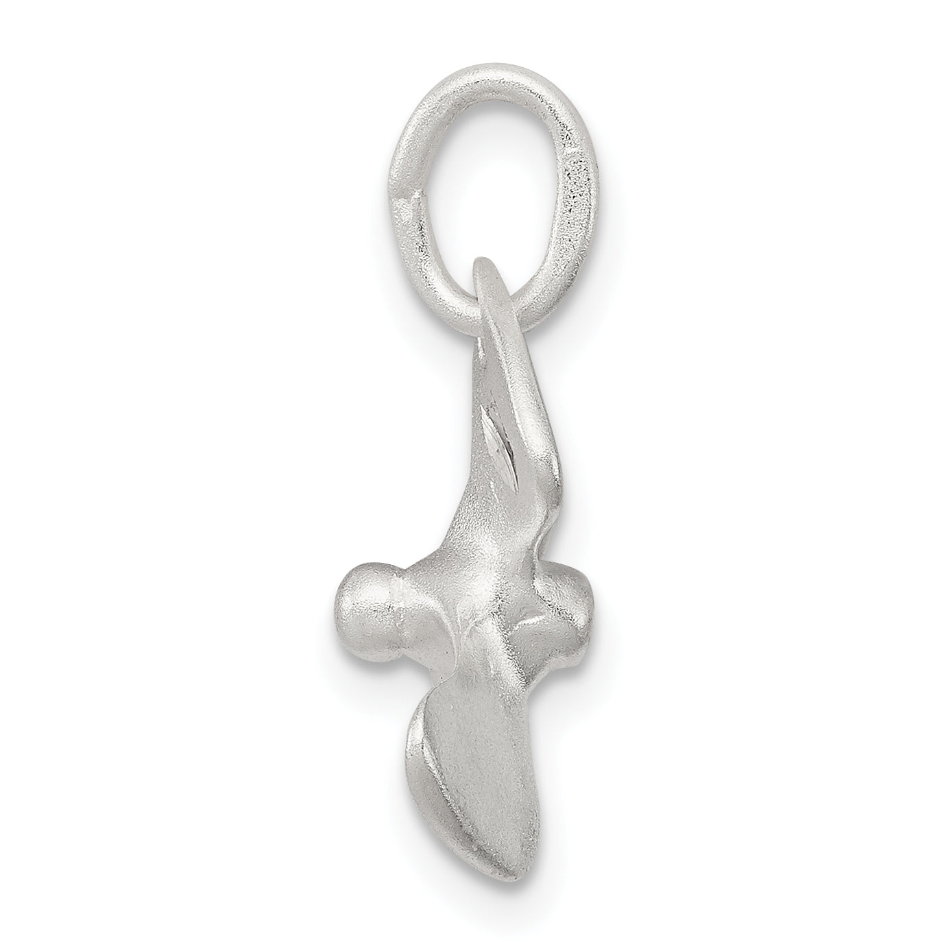 Sterling Silver 925 Polished Propeller Charm with Anti-Tarnish Finish Secondary image