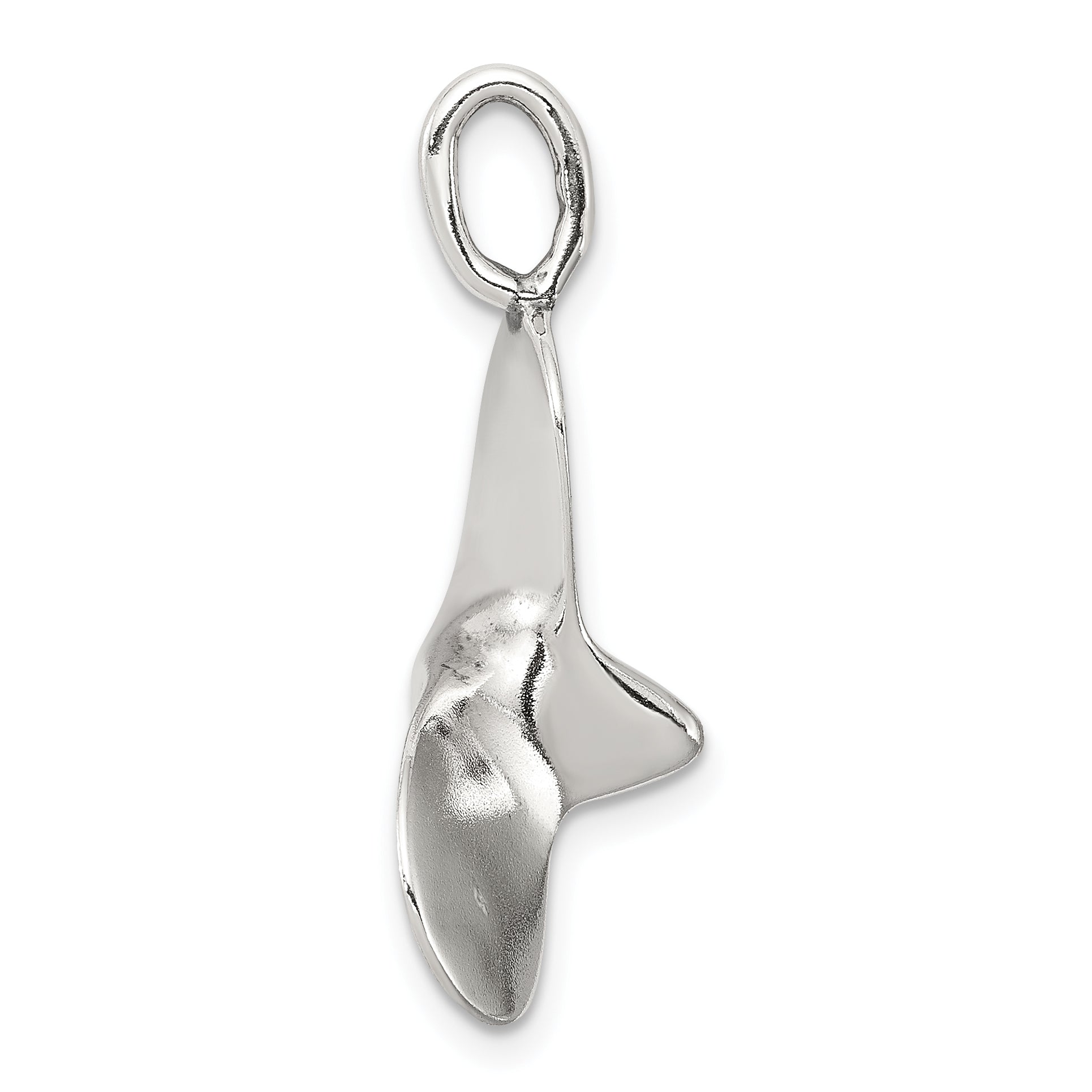 Sterling Silver 925 Men's Boat Propeller Charm Polished Finish
