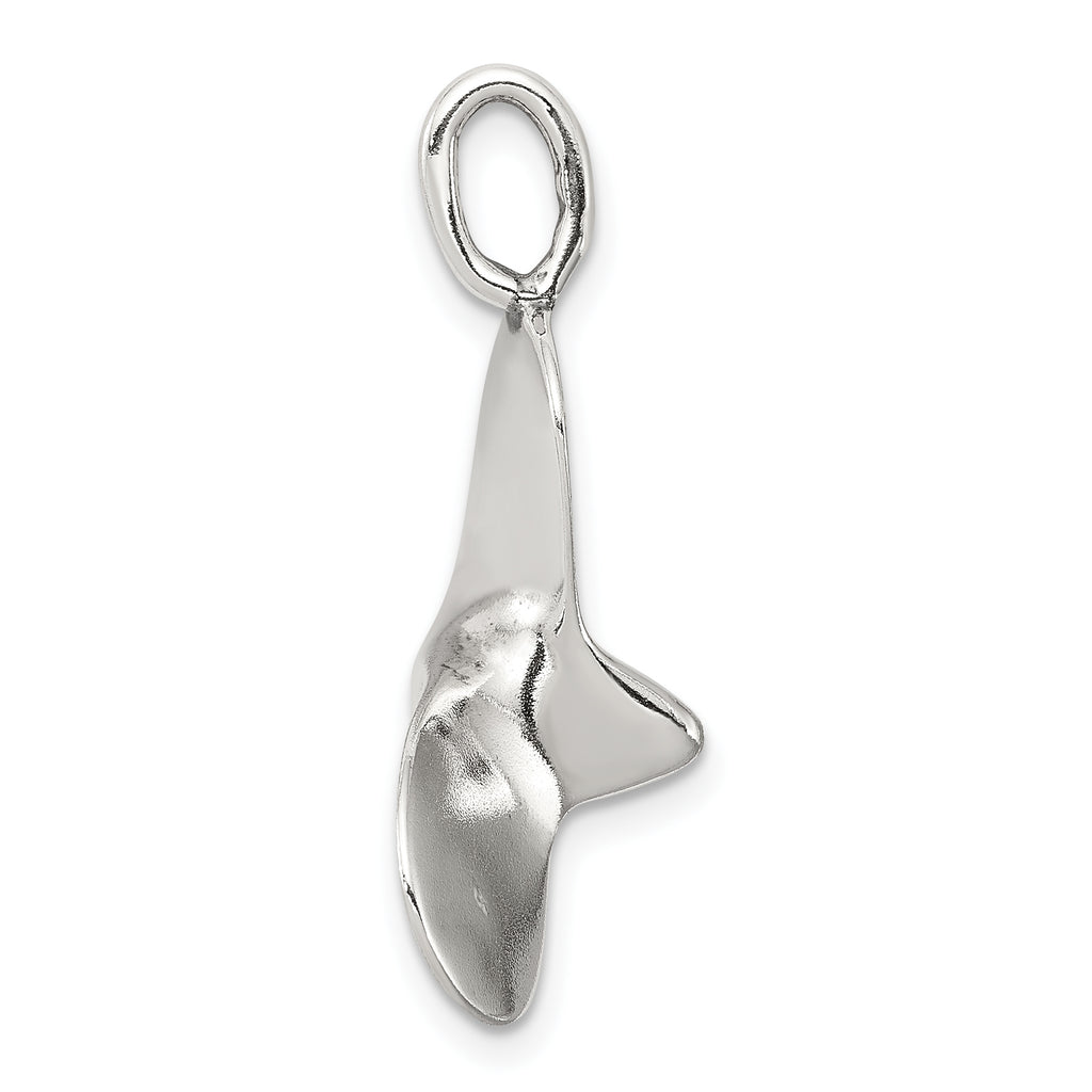 Sterling Silver 925 Men's Boat Propeller Charm Polished Finish