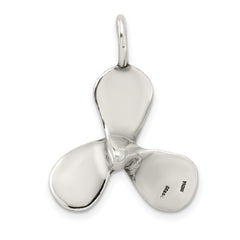 Sterling Silver 925 Men's Boat Propeller Charm Polished Finish