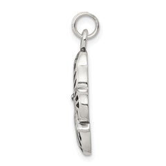 Antique 925 Sterling Silver Butterfly Charm Pendant Vintage Elegance