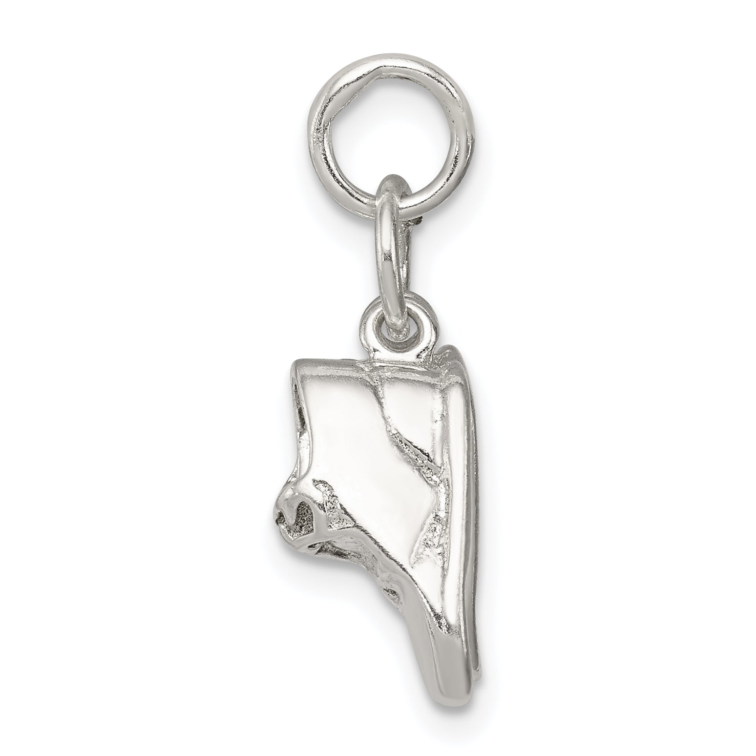 Sterling Silver 925 Baby Shoes Charm with Polished Anti-Tarnish Finish Secondary image