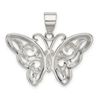 Sterling Silver 925 Butterfly Pendant with Anti-Tarnish Elegant Design