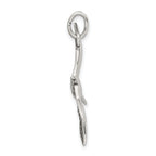Sterling Silver 925 Seagull Charm Pendant with Antique Wing Spread Design