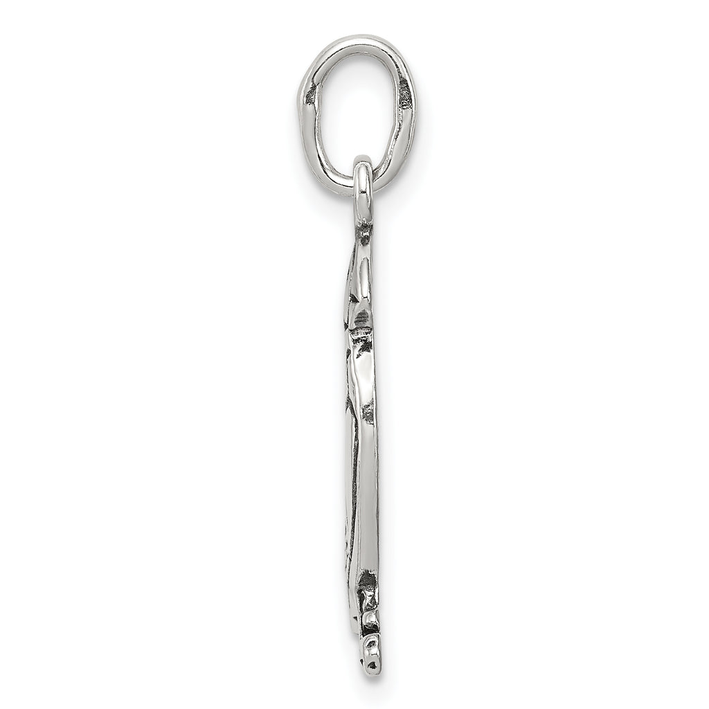 Sophia Jewelers Sterling Silver Puffin Charm with Antiqued Finish