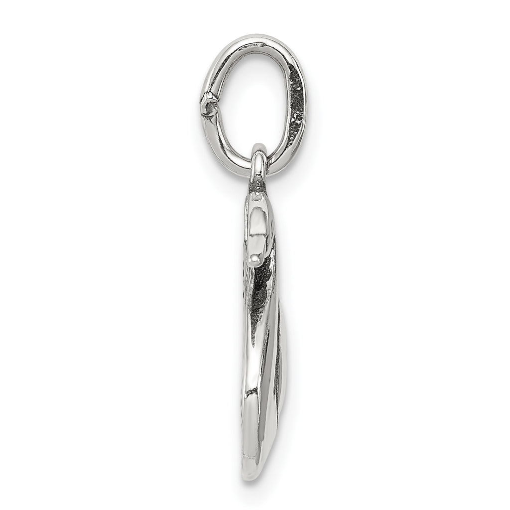 Sterling Silver 925 Swan Charm Pendant Elegant Vintage Design