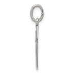 Sterling Silver 925 Crane Charm Pendant in Vintage Oval Design