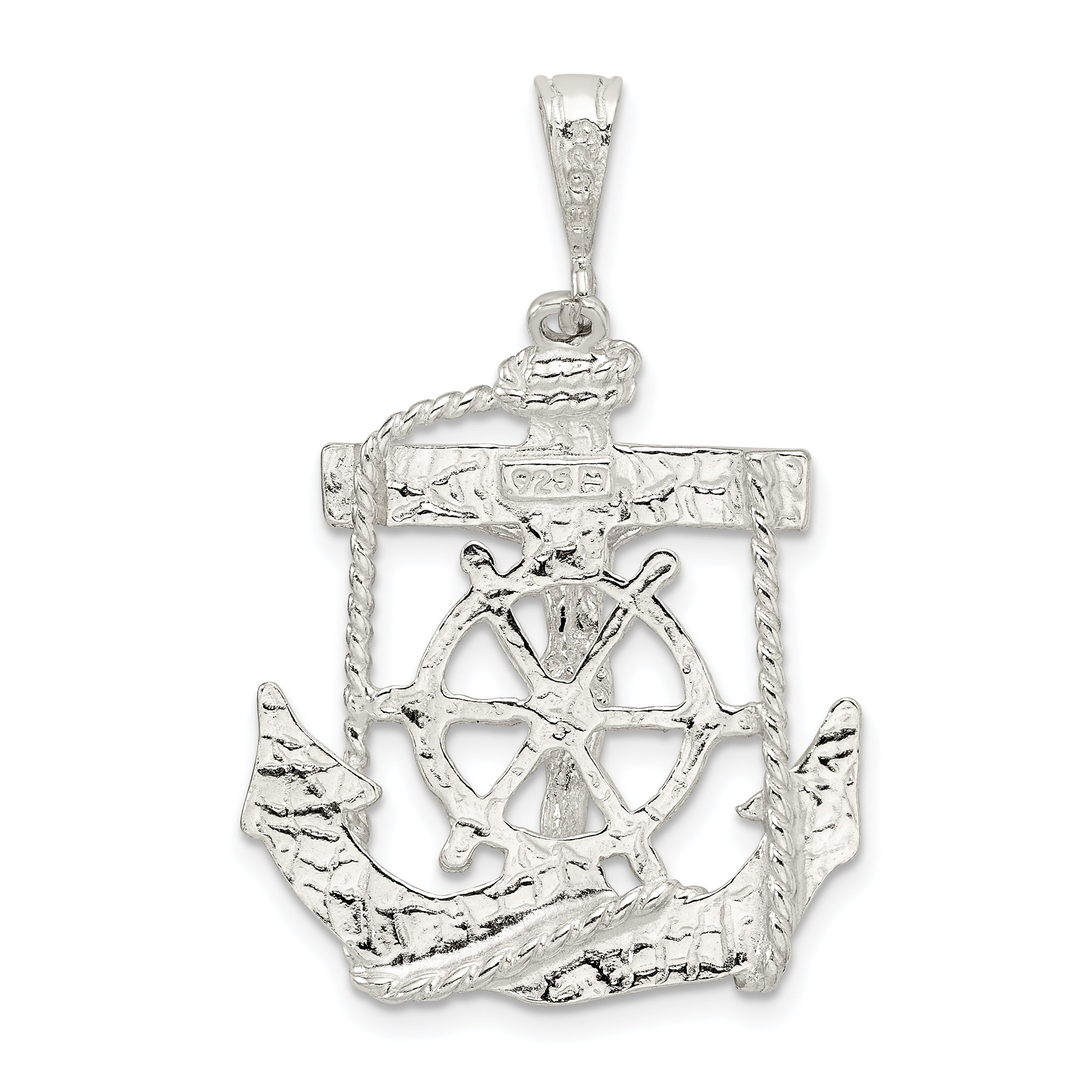 Sophia Jewelers Sterling Silver Mariner Cross Pendant in Polished Finish