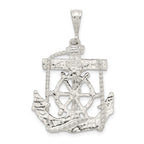 Sophia Jewelers Sterling Silver Mariner Cross Pendant in Polished Finish