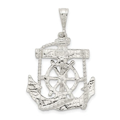 Sophia Jewelers Sterling Silver Mariner Cross Pendant in Polished Finish