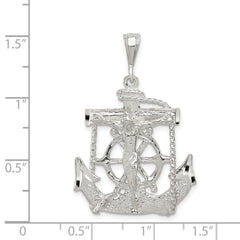 Sophia Jewelers Sterling Silver Mariner Cross Pendant in Polished Finish