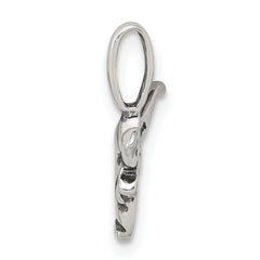Sophia Jewelers Men's 925 Sterling Silver Bull Pendant with Antiqued Finish